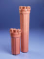 Housings and filters for hot water