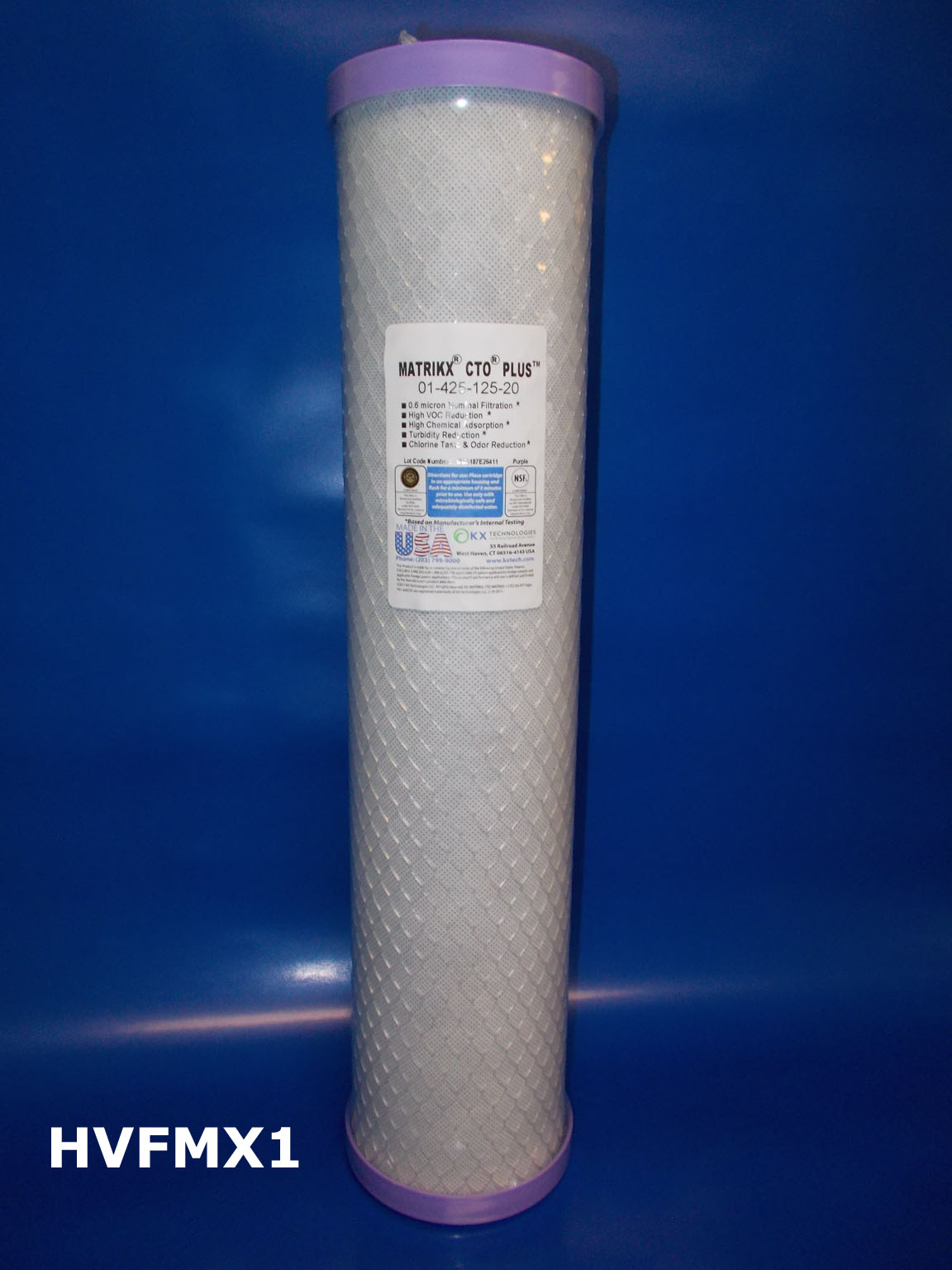 Replacement whole house chlorine water filter. Chlorine removal for 150,000 gallons - 4.5" x 20"