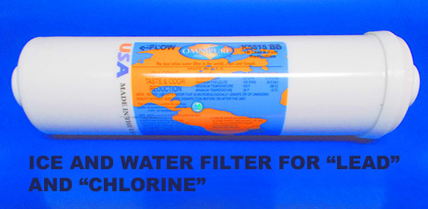 NSF Certified and Approved Lead Water Filter for Refrigerator ice and water