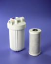 Under Sink Chlorine Water Filter System. LCH10 Housing, LCFMX1 chlorine filter, Bracket, Wrench